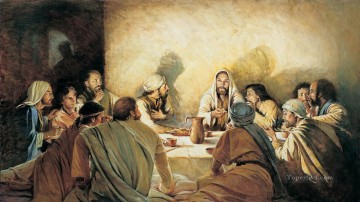 Última cena sin Judas religioso cristiano Pinturas al óleo